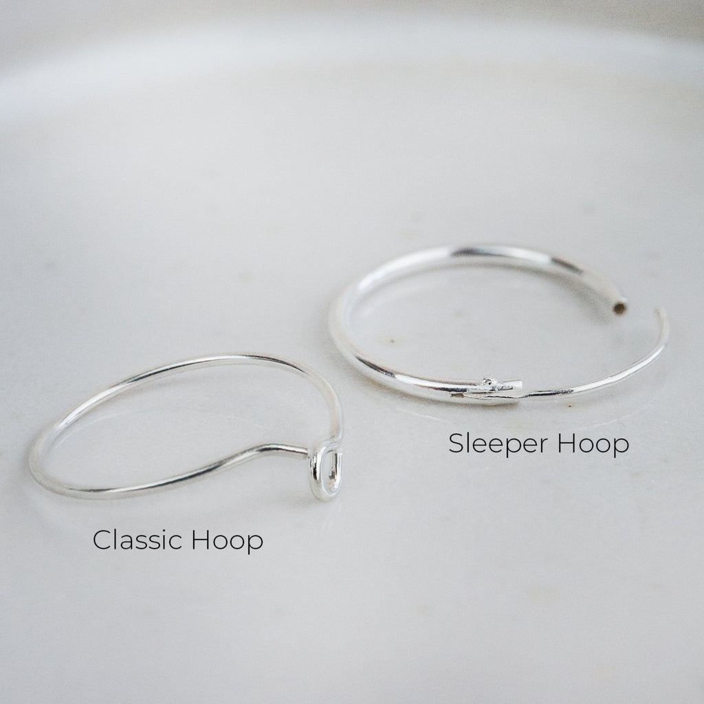 classic wire and sleeper hoop comparison open