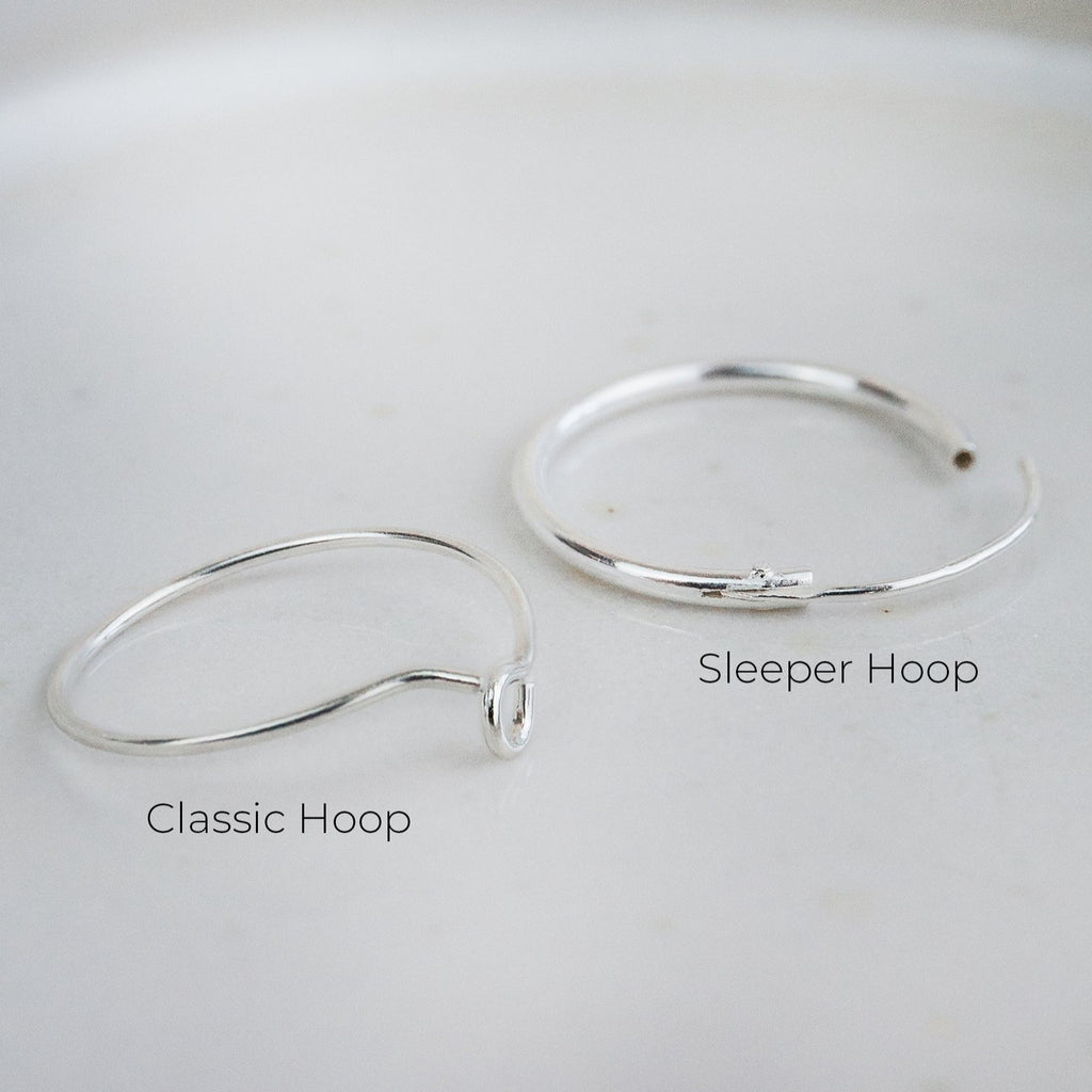 classic wire and sleeper hoop comparison open