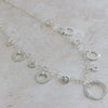 sterling silver large circles statement necklace from Lucy Kemp Jewellery