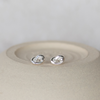 sterling silver love knot studs made with eco wire by Lucy Kemp Jewellery