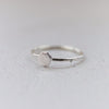 sterling silver mini hexagon charm ring