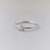 sterling silver mini triangle charm ring