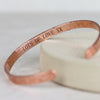 Copper Men's Personalised Cuff