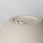 Sterling silver Cornish shell studs handmade by Lucy Kemp Jewellery
