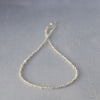 Sterling silver handmade small nugget necklace by Lucy Kemp Jewellery