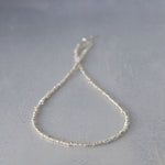 Sterling silver handmade small nugget necklace by Lucy Kemp Jewellery