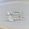 sterling silver mini textured moon earrings by Lucy Kemp Jewellery