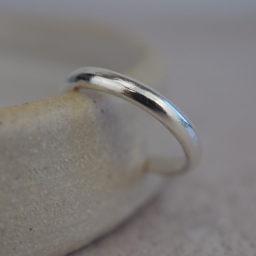 
                  
                    skinny sterling silver hammered toe ring by Lucy Kemp Jewellery
                  
                